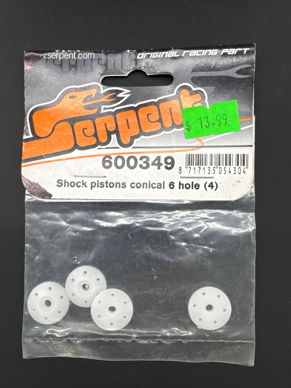 Serpent 600349 Shock pistons conical 6 hole (4)