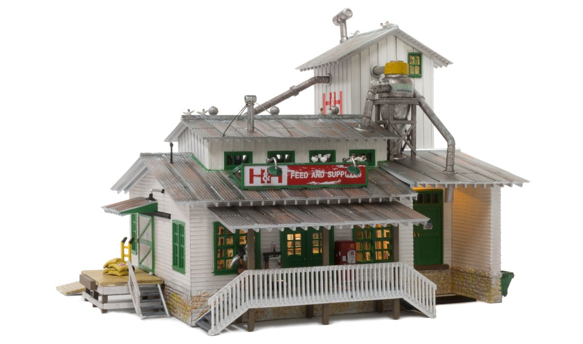 Woodland Scenics BR5059 H&H Feed Mill - HO Scale