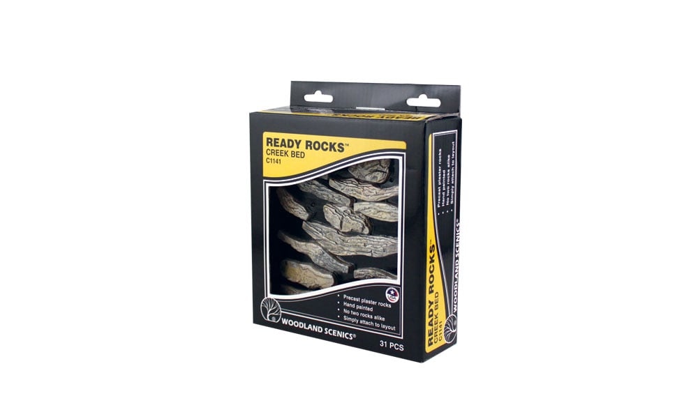 Woodland Scenics C1141 1141 Creek Bed Ready Rocks