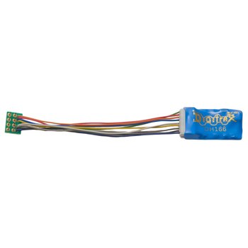 Digitrax DH166P HO DCC Decoder Prem S6, 3.2Wires 6FN 8-Pin 1.5A