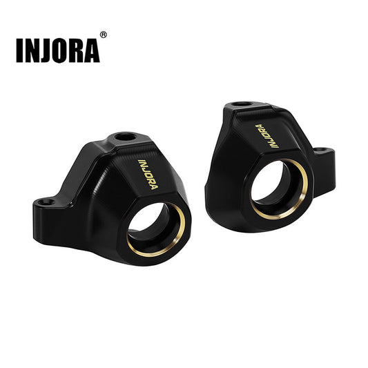 Injora SCX30-04BK Black Brass Steering Knuckles for 1/30 Axial SCX30