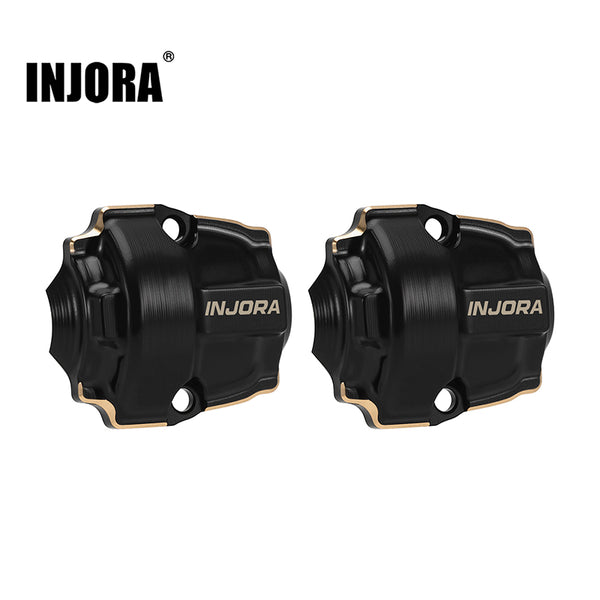 Injora ASC32-07BK Black Coating Brass Diff Covers