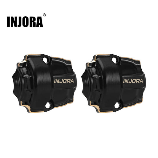 Injora ASC32-07BK Black Coating Brass Diff Covers