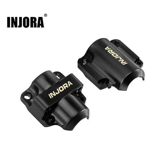 Injora SCX30-26BB Black Brass Diff Covers for 1/30 SCX30 Stock Axles