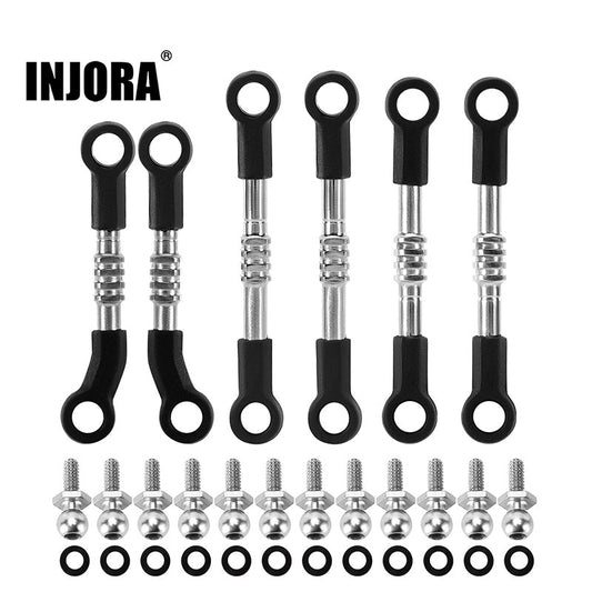 Injora LOS-09 Adjustable Stainless Steel Links Set for 1/24 Losi Micro-B