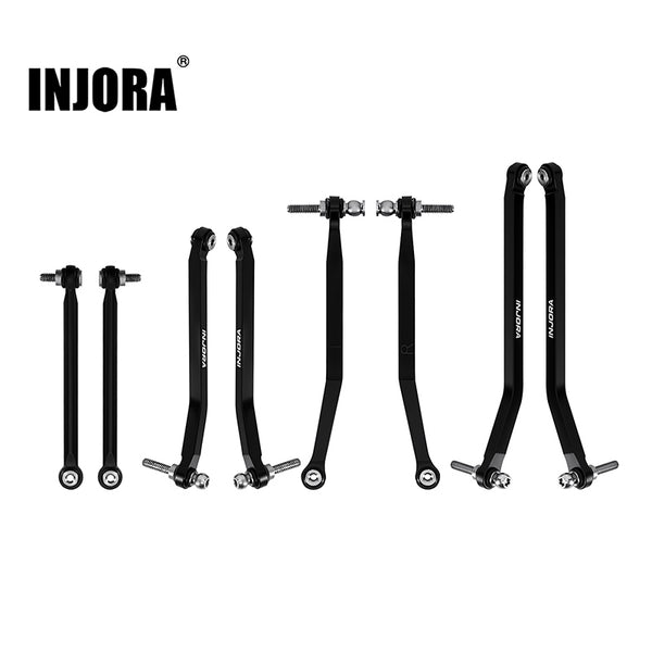 Injora SCX30-02BK Aluminum High Clearance Chassis Links for SCX30