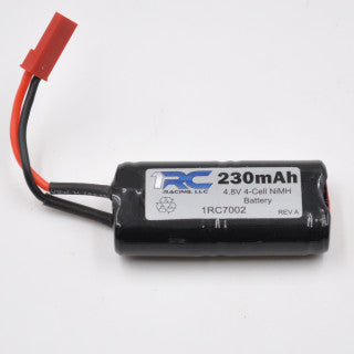 1RC 7002 NiMh Battery, 4 Cell NiMh, 230mAH, 1/18 Midget