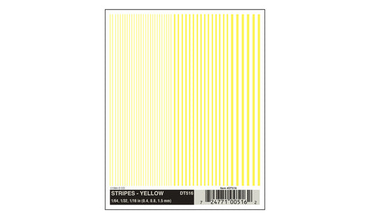 Woodland Scenics DT516 Stripes Yellow