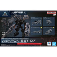 Bandai 2815169 Armored Core VI Fires of Rubicon 30 Minutes Missions Weapon Set 07 Option Parts Set