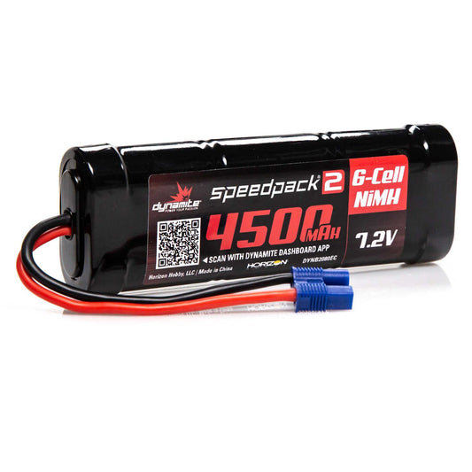 Dynamite B2080EC SPEEDPACK2 7.2V 4500MAH 6 CELL NiMH FLAT EC3