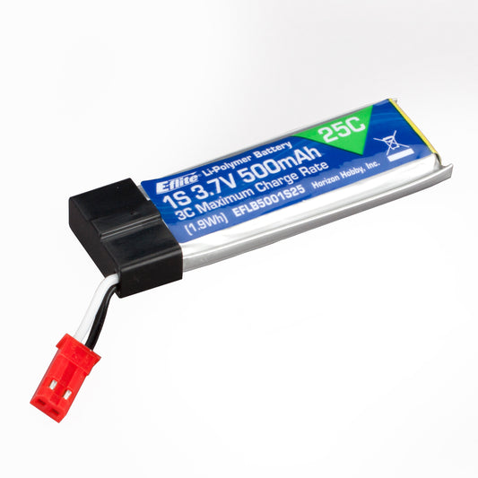 Eflite B5001S25 500mAh 1S 3.7V 25C LiPo Battery