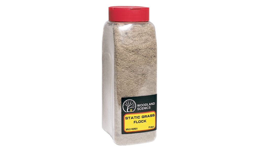 Woodland Scenics FL631 631 Static Grass Flock- Wild Honey (32oz. Shaker)