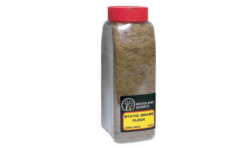 Woodland Scenics FL633 633 Static Grass Flock- Burnt Grass (32oz. Shaker)