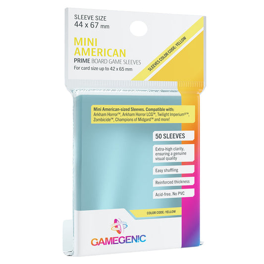 Gamegenic 1052 PRIME Sleeves: Mini American (44 x 67 mm)