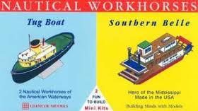 Glencoe 3302 Nautical Workhorses: Tug Boat & Southern Belle Mississippi Paddleboat