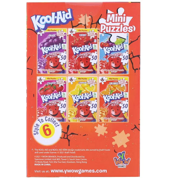 Ywow Puzzles 200302AA Kool-Aid 50-Piece Random Mini-Puzzle