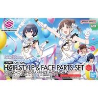 Bandai 2794163 The Idolmaster Shiny Colors 30 Minutes Sisters Option Hairstyle & Face Parts (Chiyoko Sonoda & Rinze Morino) Accessory Kit Set