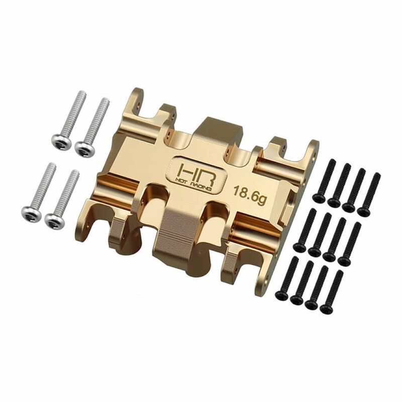 Hot Racing SXTY38LH08 Hard Anodized Center Gear Box Mount - SCX30