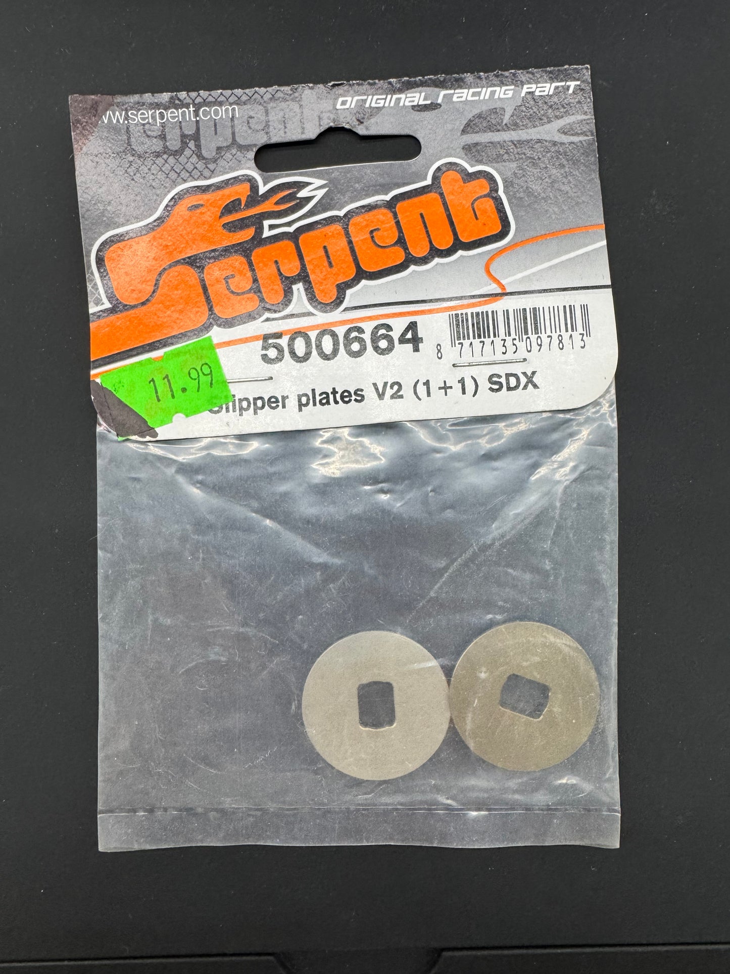 Serpent 500664 Slipper plates V2 (1+1) SDX4 EVO