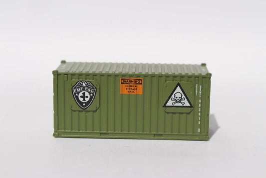 Jacksonville Terminal Co 205706 Fleet Marine Forces Storage container-Olive, MILITARY SERIES 20' Std. height (SINGLE) container with Magnetic system
