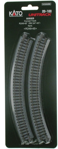 KATO 20100 N 249mm 9-3/4" Radius Curve 45-Degree (4)