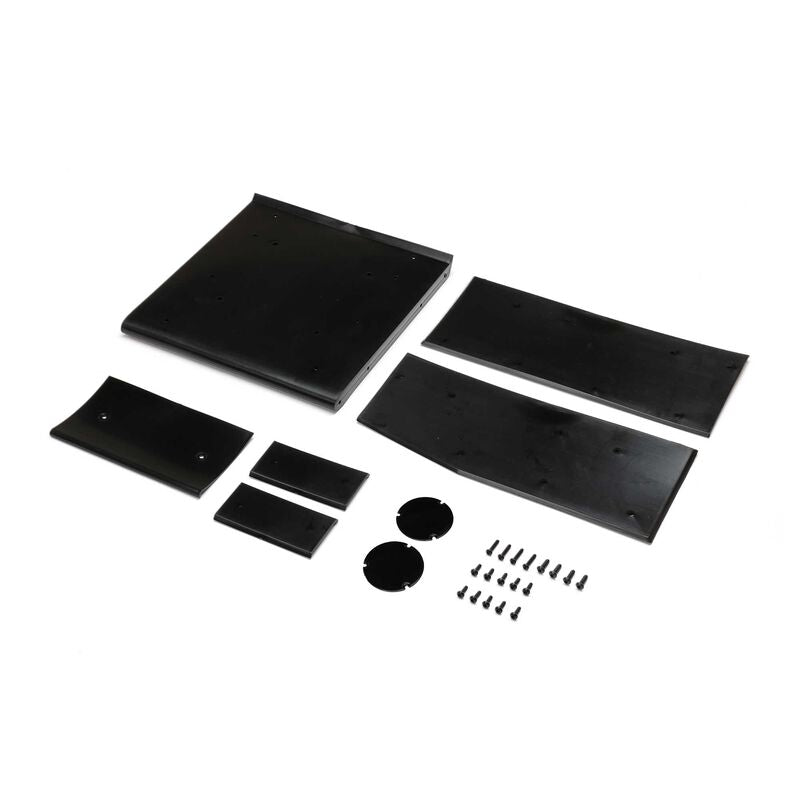 LOSI LOS-1892 LOS- Wing Panel Set, Black: 22S Sprint