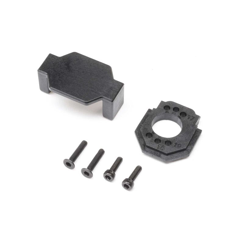 LOSI LOS 1932 Servo & Motor Plate (17-19t) Set: NASCAR GROM