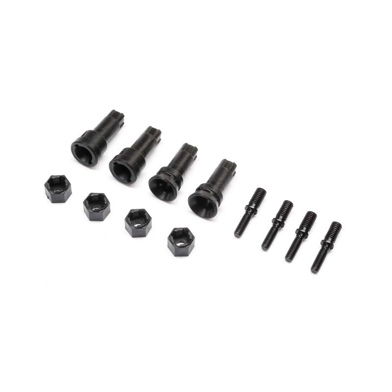 LOSI LOS 1935 Wheel Axle & Hex Set: NASCAR GROM
