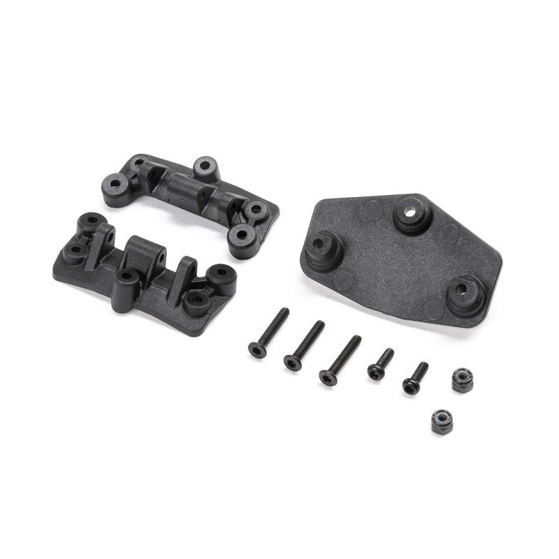 LOSI LOS 212036 Upper 4-link Mount and Servo Plate: Mini LMT