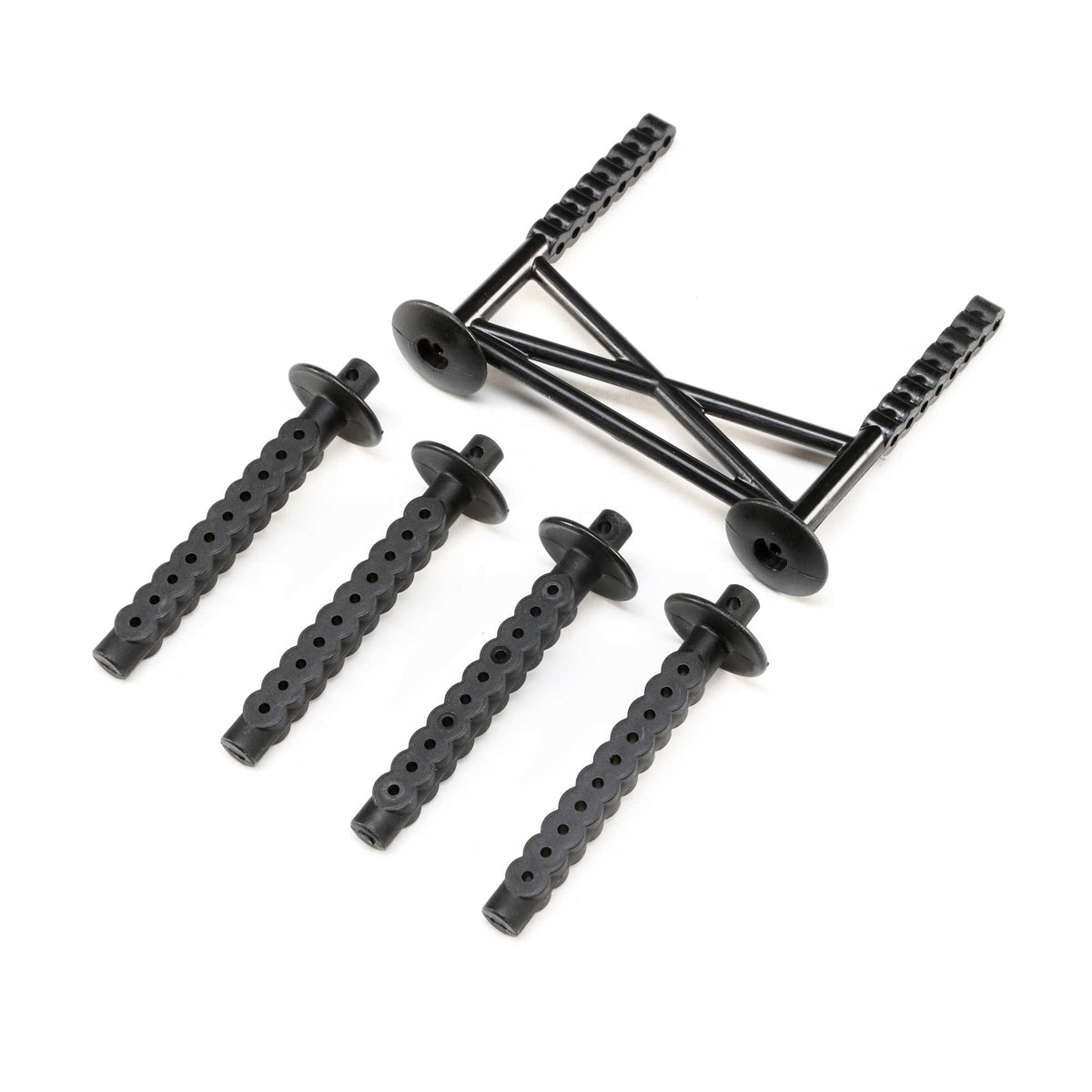 LOSI LOS 241050 LMT Rear Body Support w/Posts (Black)