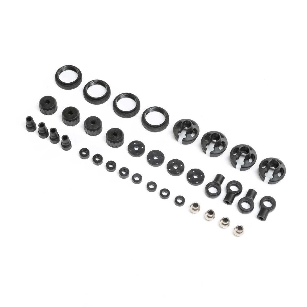 LOSI LOS 243014 LMT Molded Shock Parts Set w/Pivot Balls (4)