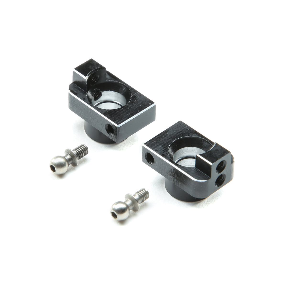 LOSI LOS 311005 Mini-T 2.0 Aluminum Rear Hub Set (Black)