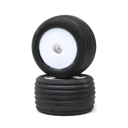LOSI LOS 41014 Mini-T 2.0 Directional Pre-Mounted Front Tires (White) (2)