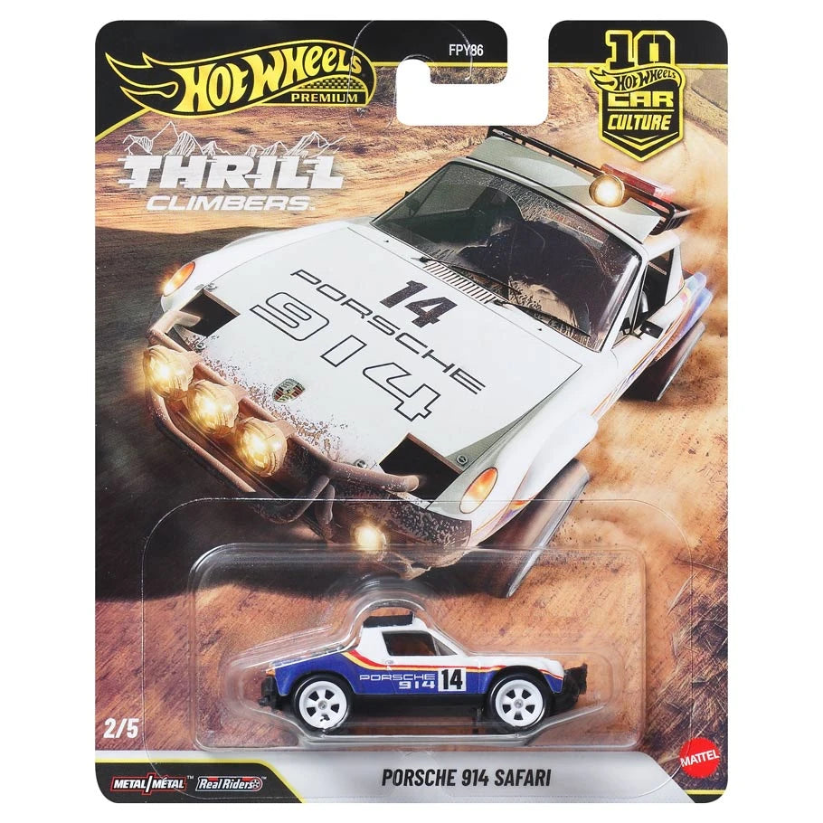 Mattel JKF22 Hot Wheels: Premium: Thrill Climbers: Porsche 914 Safari