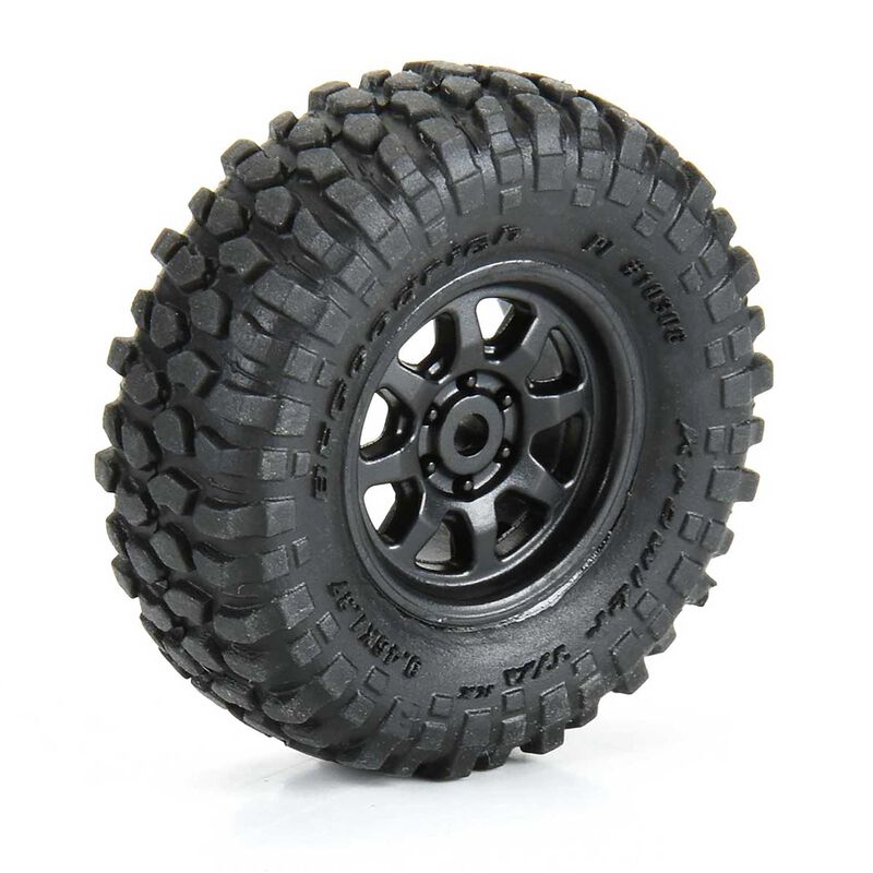 ProLine 1030610 1/30 BFG Krawler T/A KX F/R Mounted Black Icon Nuevo (4): Axial SCX30