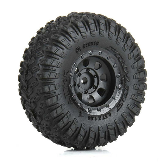 ProLine 1031910 1/30 Aztek Front/Rear Mounted Black Clobber (4): Axial SCX30