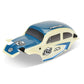 ProLine 368000T1 Arrma Typhon Grom Class 1 VW Bug Race Body Conversion Kit (Blue) w/Pre-Mounted Flat Iron Tires (4)