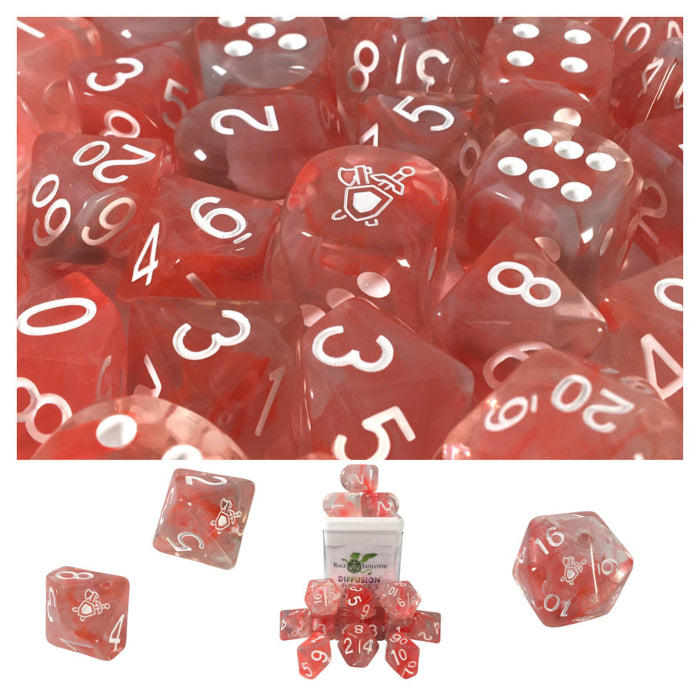 Role 4 Initiative 50525FCS 15CT DICE SET WITH ARCH'D4: CLASSES AND CREATURES COLLECTION: DIFFUSION: FIGHTER'S RESOLVE (SPECIAL RESERVE)
