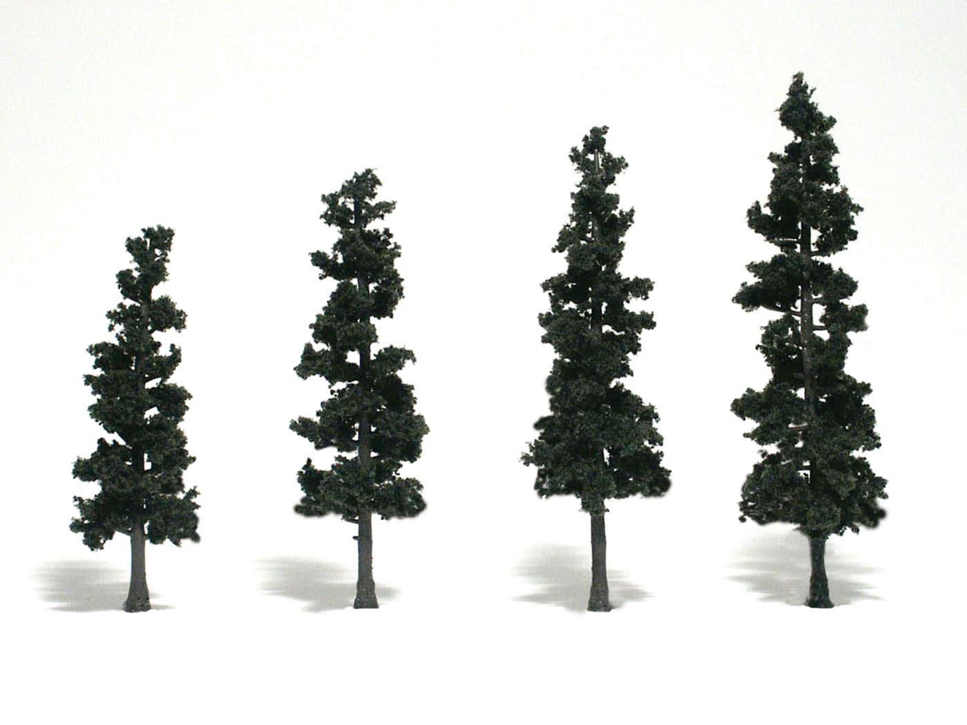 Woodland Scenics TR1561 1561 Conifer Green Trees 4-6" (4)