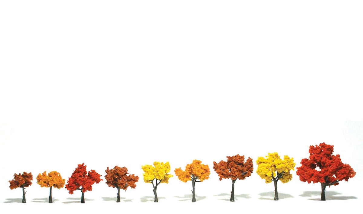 Woodland Scenics TR1540 1540 Fall Mix Trees 1.25-3" (9)