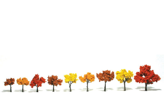 Woodland Scenics TR1540 1540 Fall Mix Trees 1.25-3" (9)
