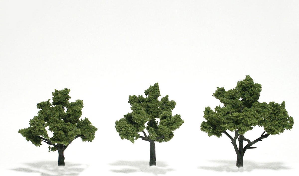 Woodland Scenics TR1509 1509 Light Green Trees 4-5" (3)