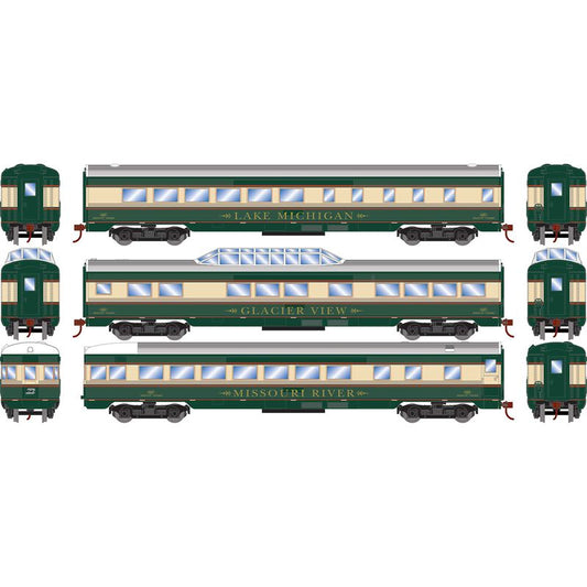 Roundhouse 79123 HO Streamline Passenger Cars, BN #1 (3)