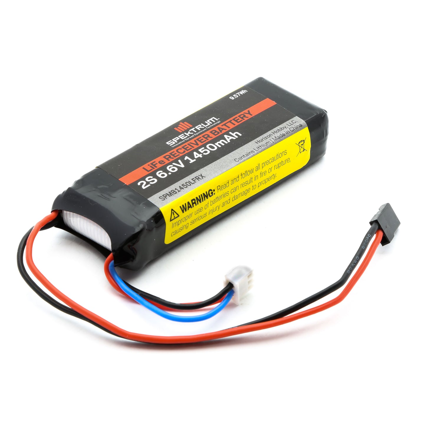 Spektrum B1450LFRX 1450mAh 2S 6.6V Li-Fe Receiver Battery