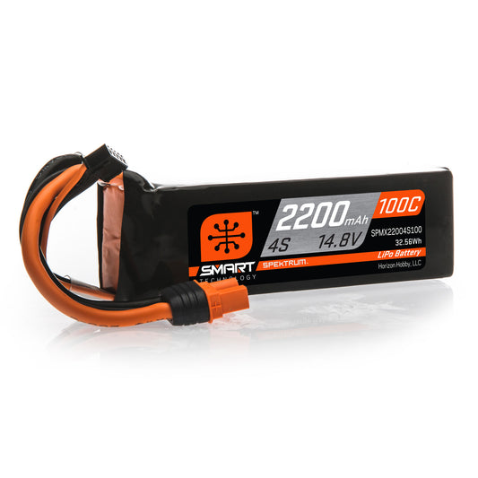 Spektrum X223S100 2200mAh 3S 11.1V Smart G2 LiPo Battery 100C IC3