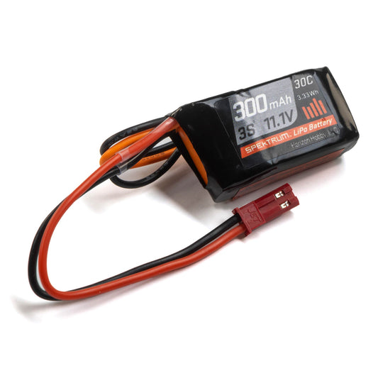 Spektrum X3003SJ30 300mAh 3S 11.1V 30C LiPo Battery; JST Connector