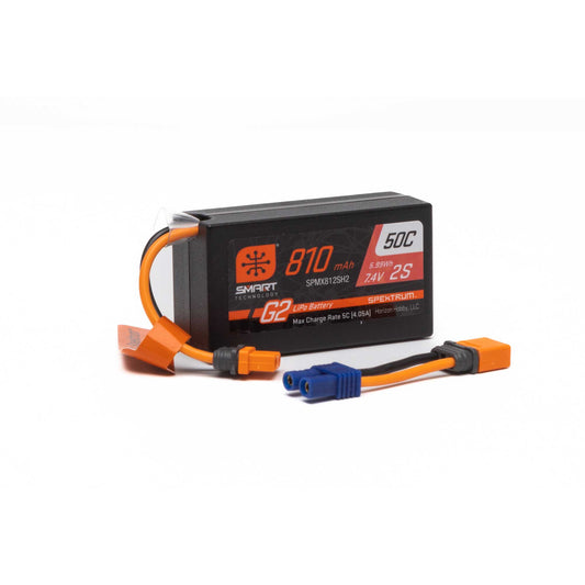 Spektrum X812SH2 810mAh 2S 7.4V Smart G2 LiPo IC2