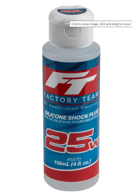 Associated 5480 FT Silicone Shock Fluid, 50wt (650 cSt)