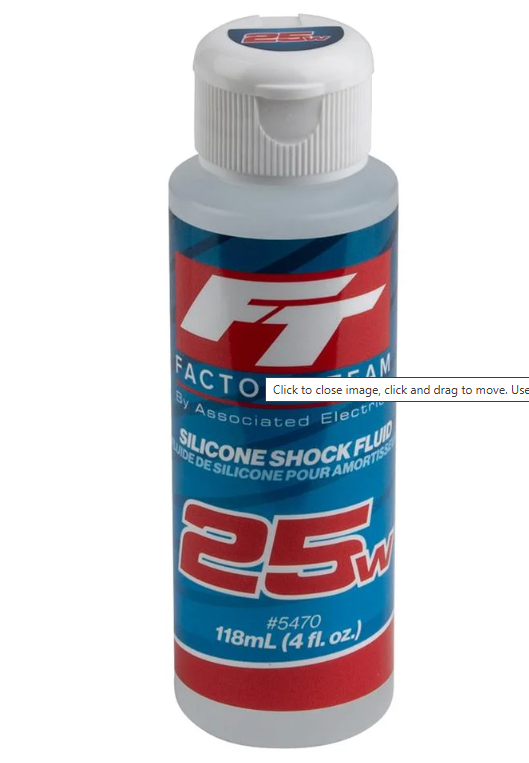 Associated 5479 FT Silicone Shock Fluid, 47.5wt (613 cSt)