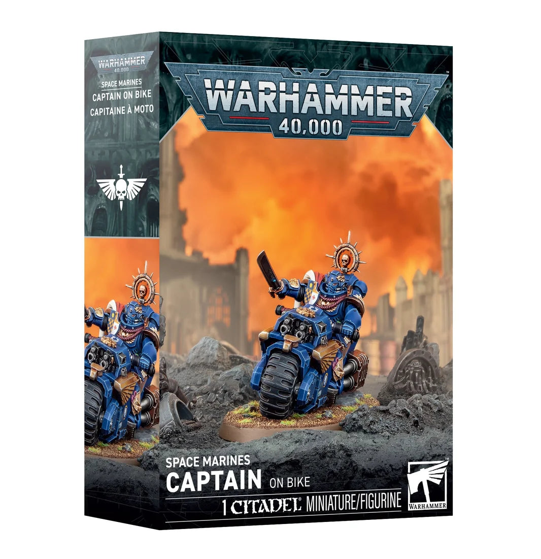 Games Workshop 48-113 Space Marines: Captain On Bike